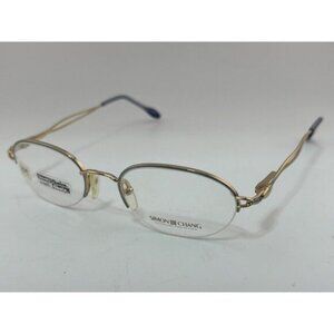 Simon Chang - SC 400 C3 50-19-135 Gold Oval Eyeglass Frames